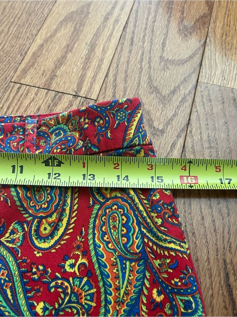 Lauren Ralph Lauren Vintage Paisley Pants Bright Color Boho Ankle Leg Women’s 6P - Picture 8 of 11
